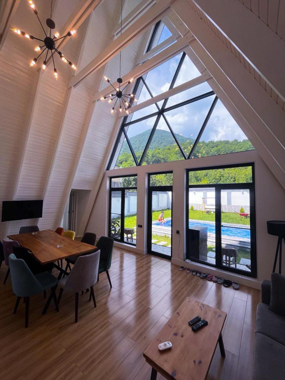 Qafqaz Mountside Chalet Gabala Exterior photo