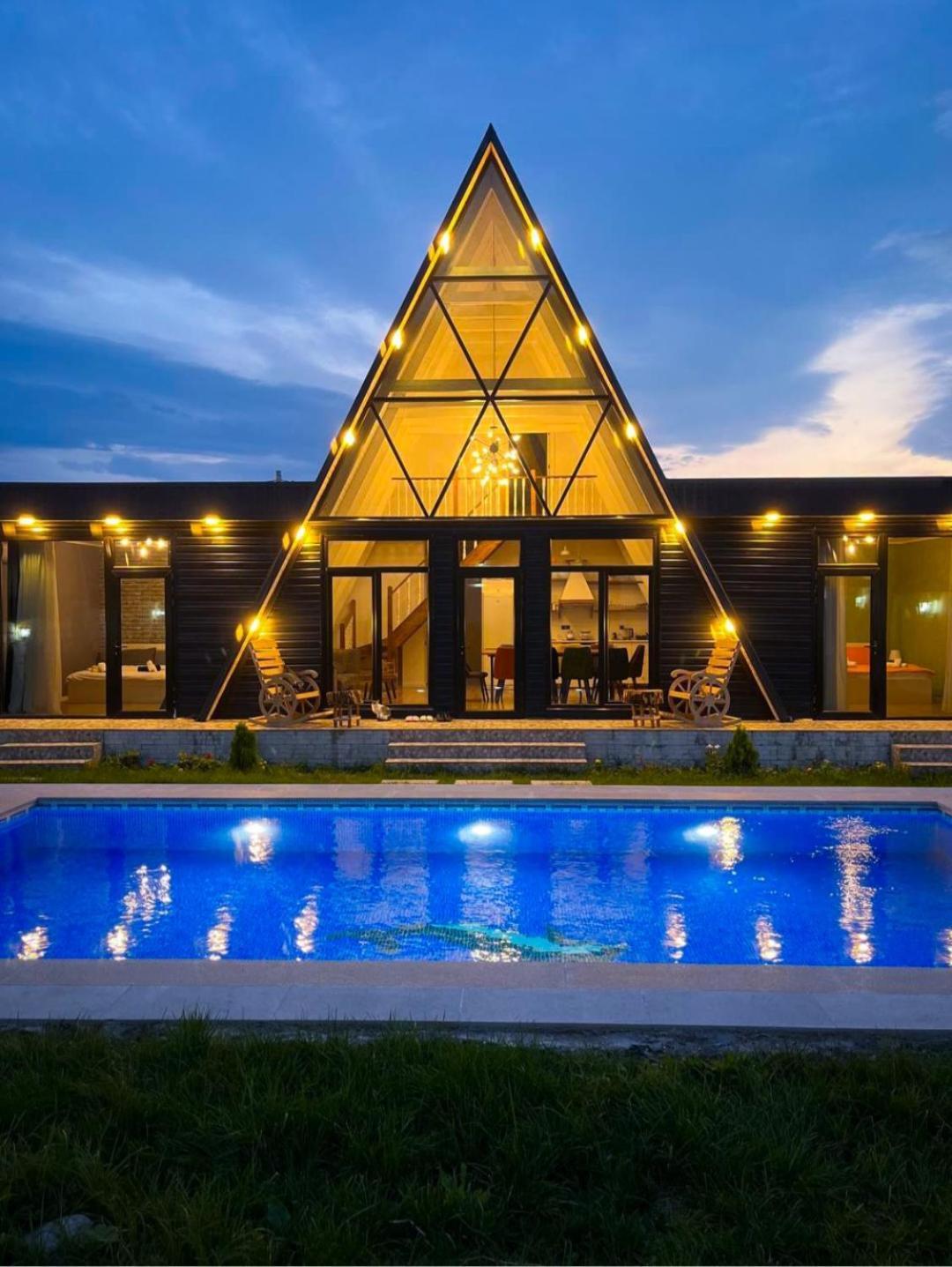 Qafqaz Mountside Chalet Gabala Exterior photo