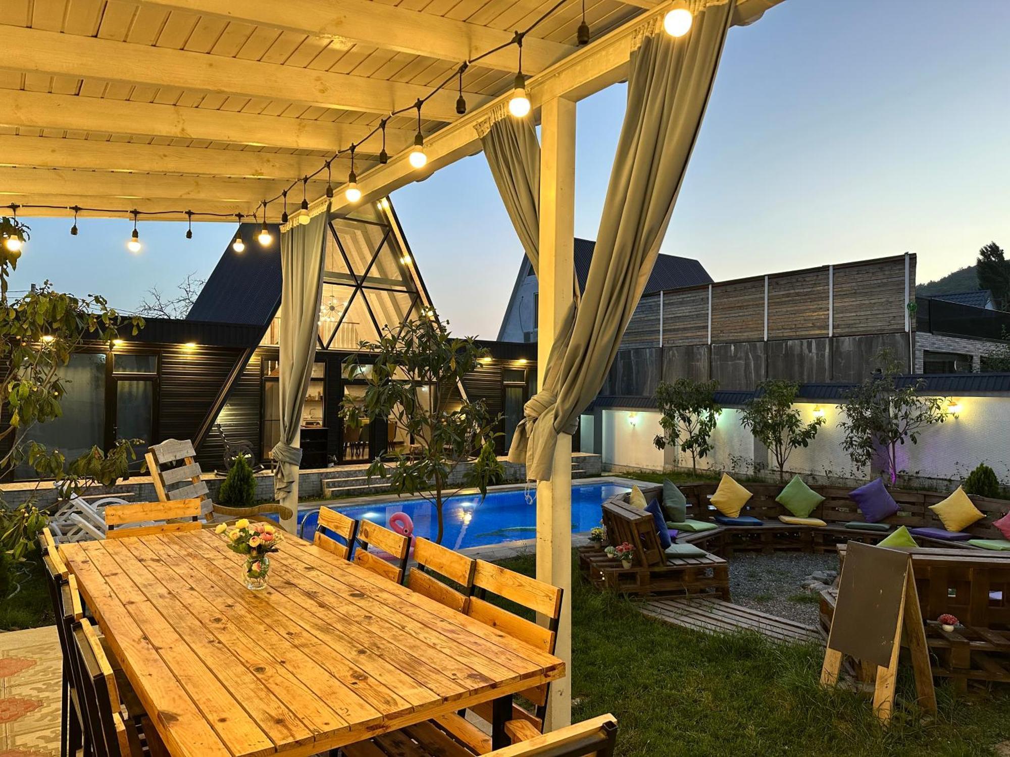Qafqaz Mountside Chalet Gabala Exterior photo