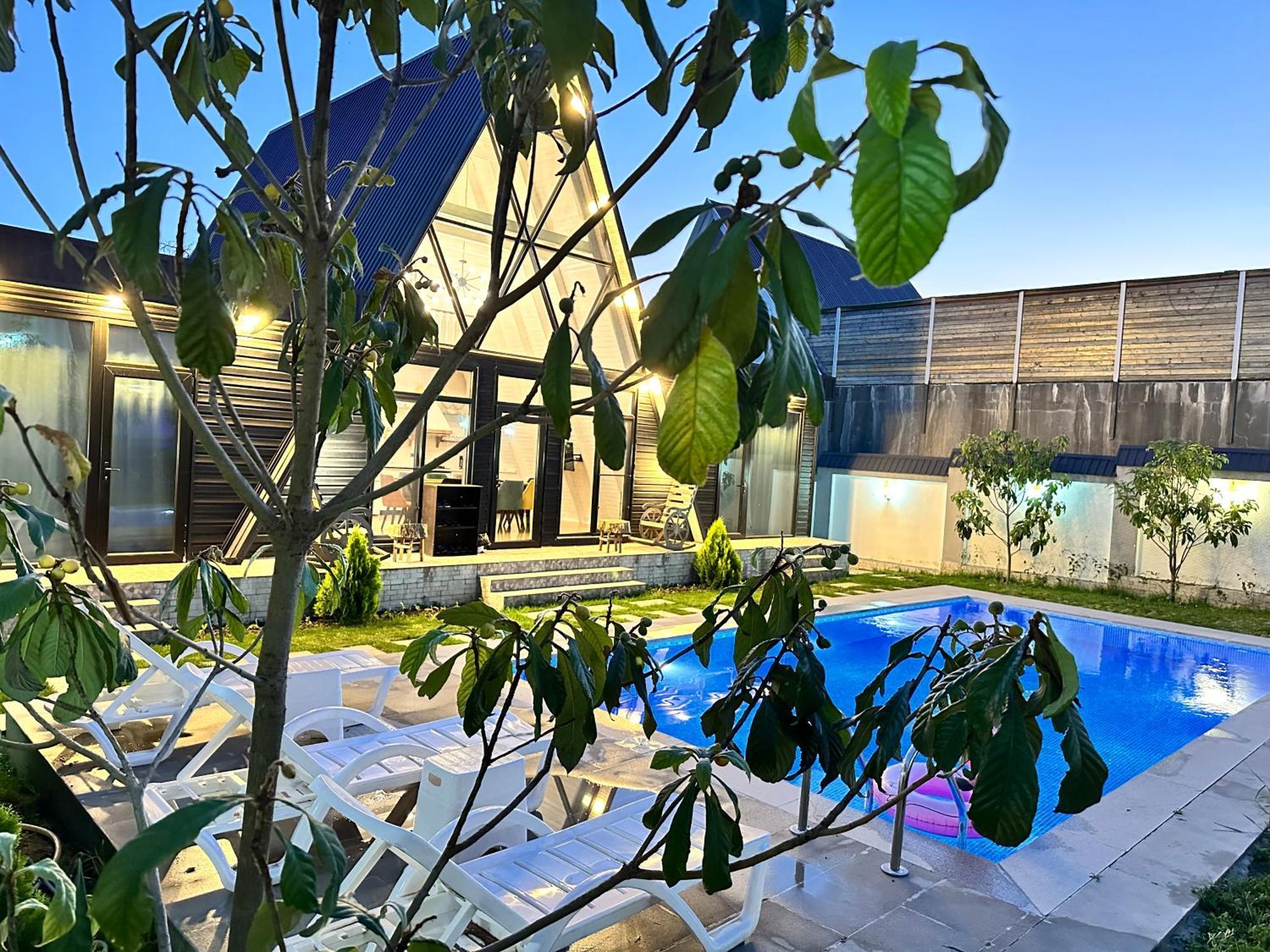 Qafqaz Mountside Chalet Gabala Exterior photo